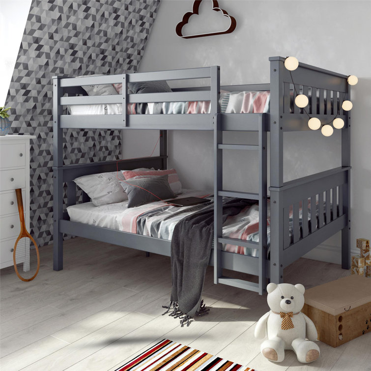Harriet Bee Almedacheatham Full Over Full Solid Wood Standard Bunk Bed